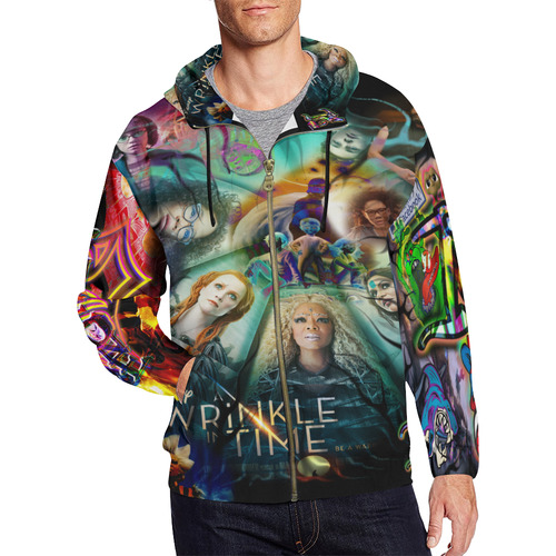 A Wrinkle in Time By TheONE Savior @ ImpossABLE Endeavors All Over Print Full Zip Hoodie for Men (Model H14)