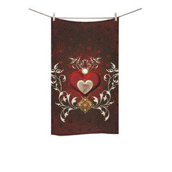Valentine's day, wonderful hearts Custom Towel 16"x28"