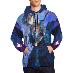 Witch Girl Butterfly Spell All Over Print Hoodie for Men/Large Size (USA Size) (Model H13)
