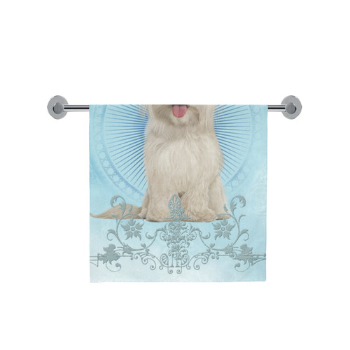 Cute havanese puppy Bath Towel 30"x56"