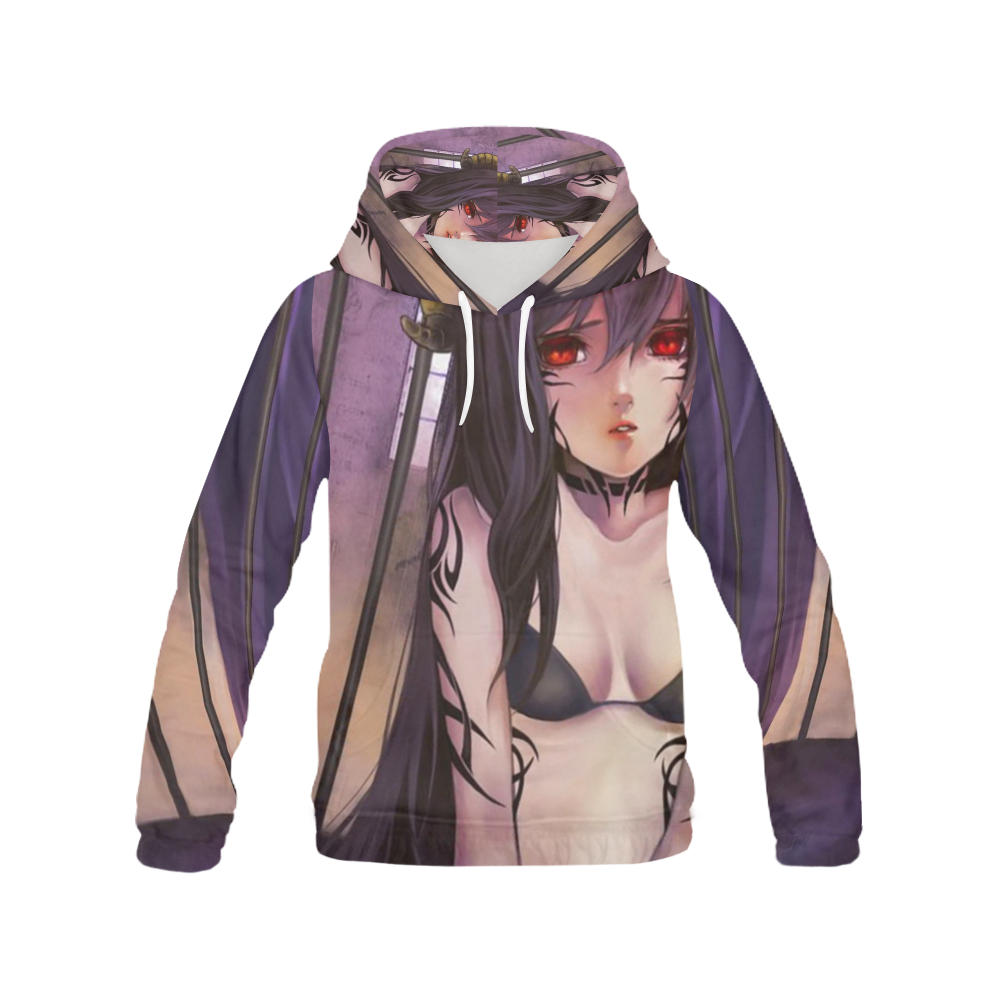 Seductive Manga Succubus Girl All Over Print Hoodie for Men/Large Size (USA Size) (Model H13)