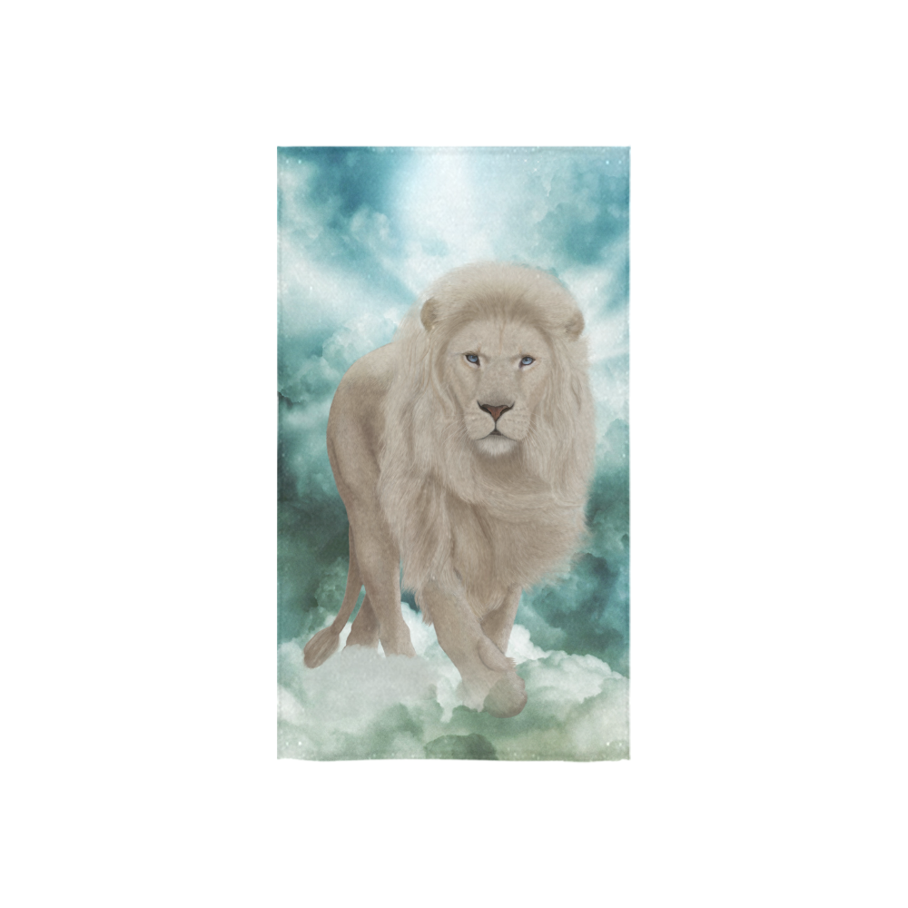 The white lion in the universe Custom Towel 16"x28"