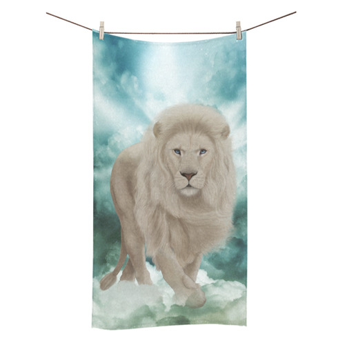 The white lion in the universe Bath Towel 30"x56"