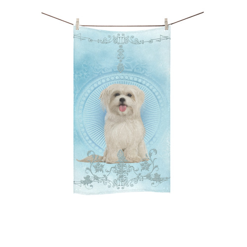 Cute havanese puppy Custom Towel 16"x28"