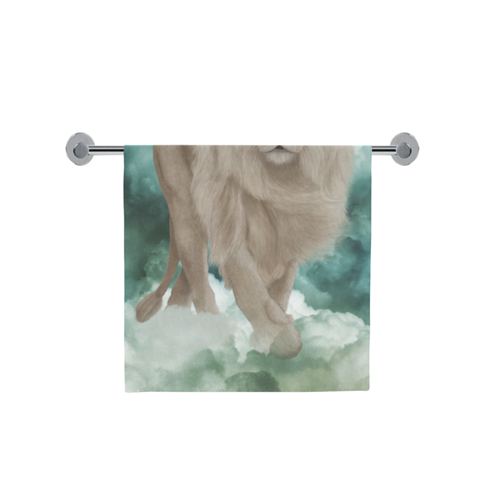 The white lion in the universe Bath Towel 30"x56"