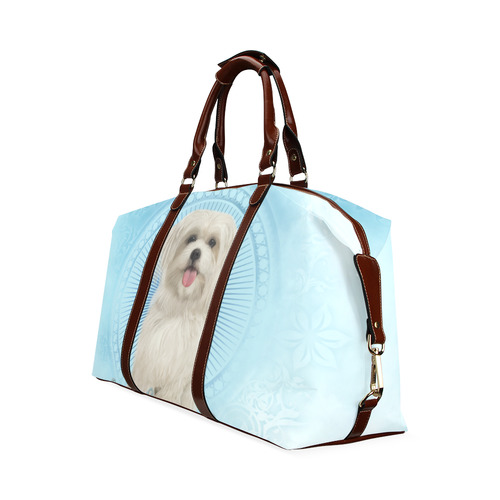 Cute havanese puppy Classic Travel Bag (Model 1643) Remake