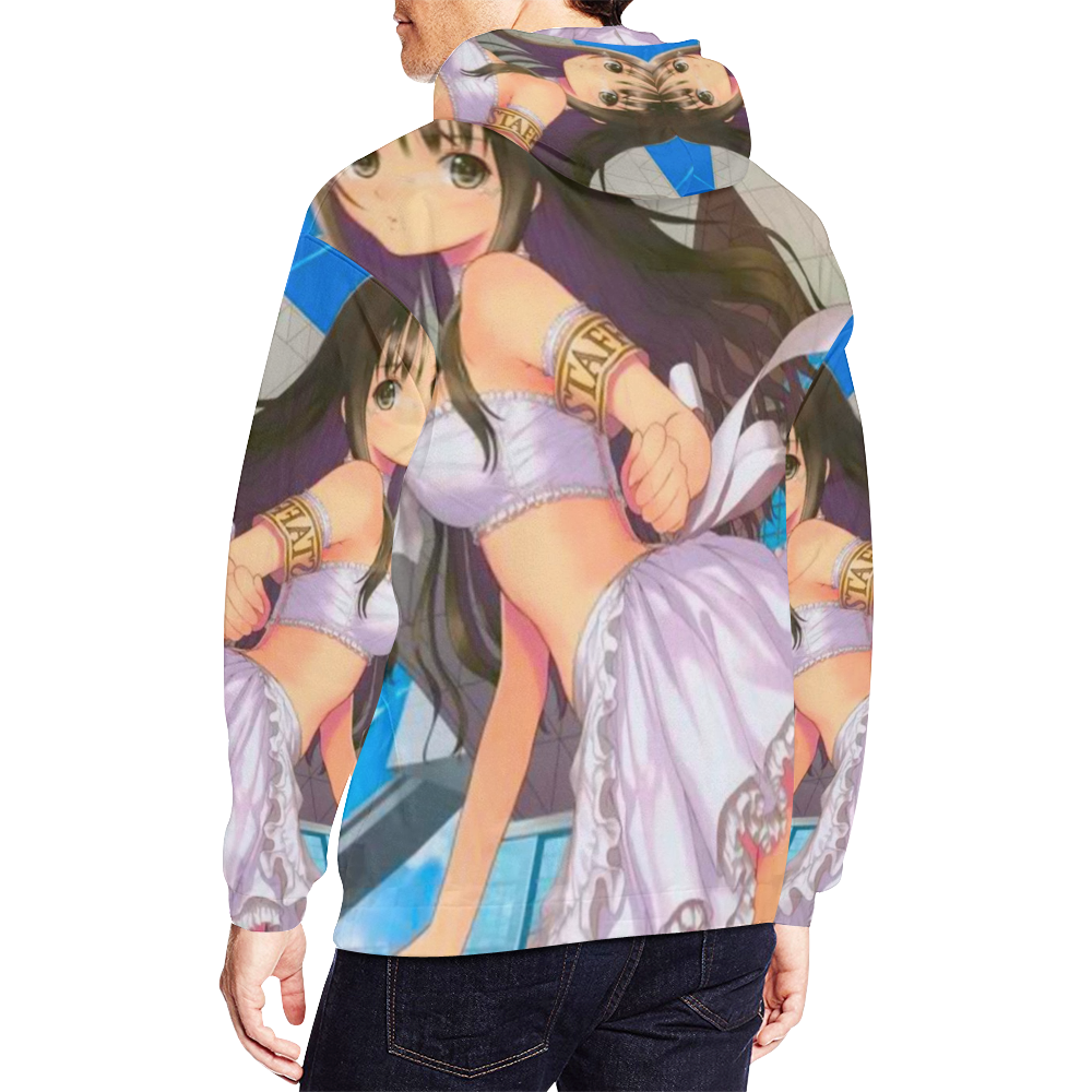 Beautiful Bride Anime Girl All Over Print Hoodie for Men/Large Size (USA Size) (Model H13)