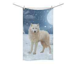 Awesome arctic wolf Custom Towel 16"x28"
