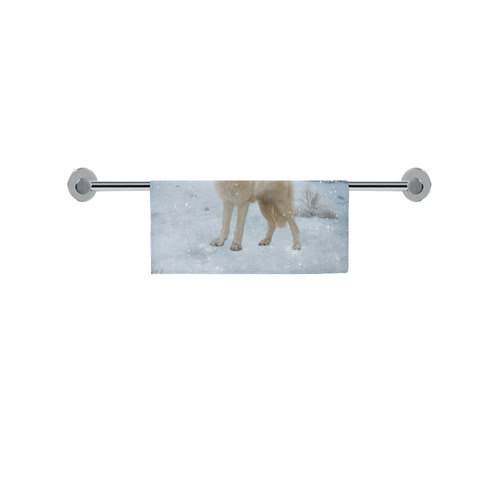 Awesome arctic wolf Square Towel 13“x13”