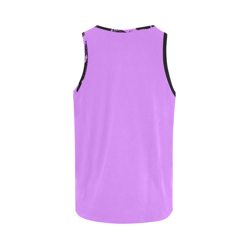 pink All Over Print Tank Top for Women (Model T43)