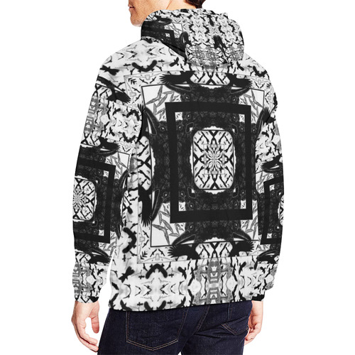Beserk Demon City Crow Manga Trap All Over Print Hoodie for Men/Large Size (USA Size) (Model H13)