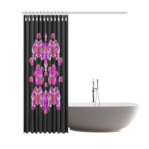 Happy Merry fantasy flowers Shower Curtain 72"x84"