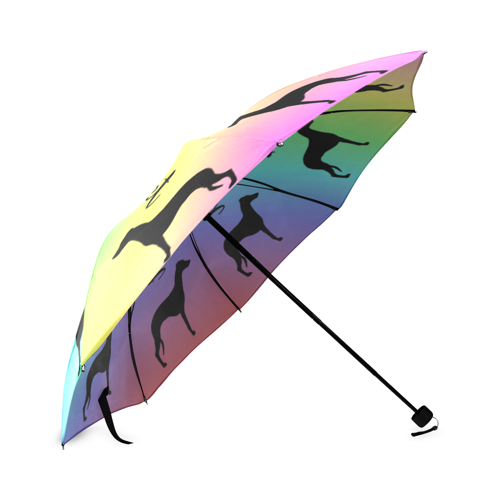 pastel_umbrella_whippet Foldable Umbrella (Model U01)