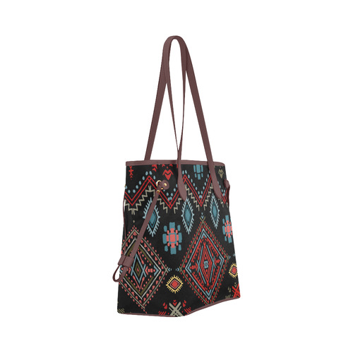 Ethnic Boho Pattern Clover Canvas Tote Bag (Model 1661)