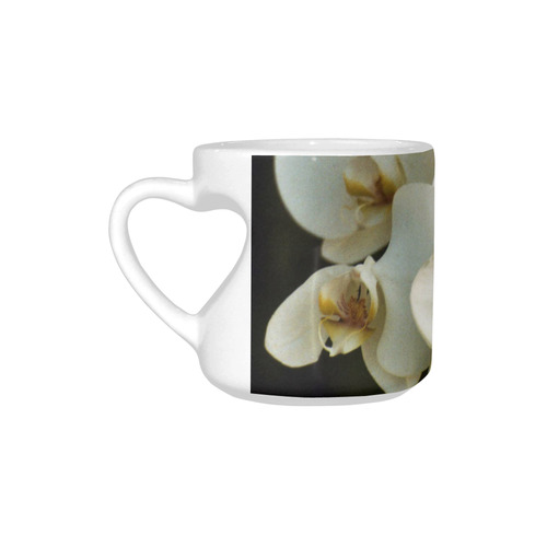 Orchids Heart-shaped Mug(10.3OZ)