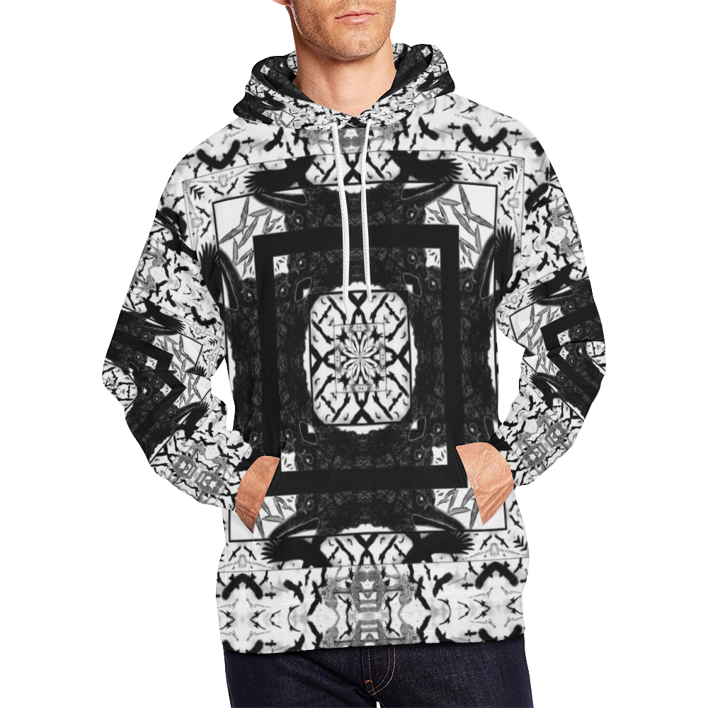 Beserk Demon City Crow Manga Trap All Over Print Hoodie for Men/Large Size (USA Size) (Model H13)