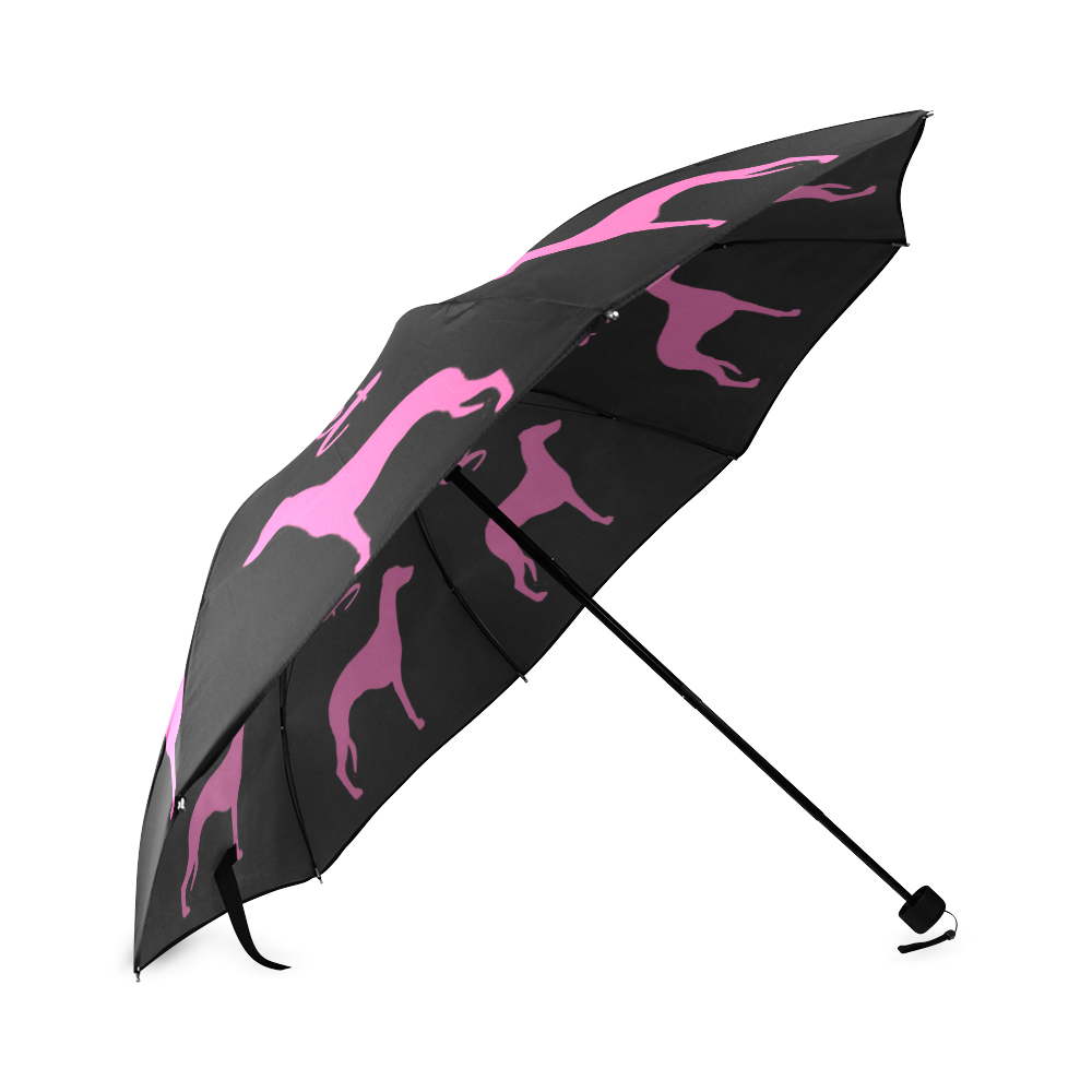 pink_umbrella_whippet Foldable Umbrella (Model U01)