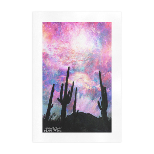 Desert Night Art Print 19‘’x28‘’