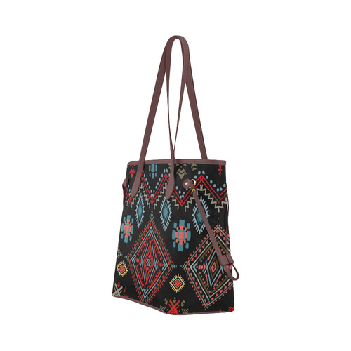 Ethnic Boho Pattern Clover Canvas Tote Bag (Model 1661)