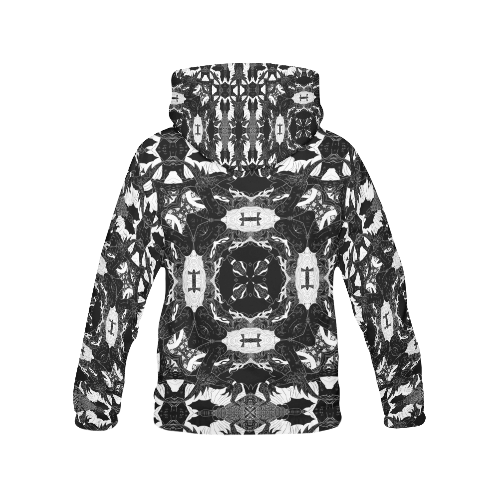 Shadow Demon Manga All Over Print Hoodie for Men/Large Size (USA Size) (Model H13)