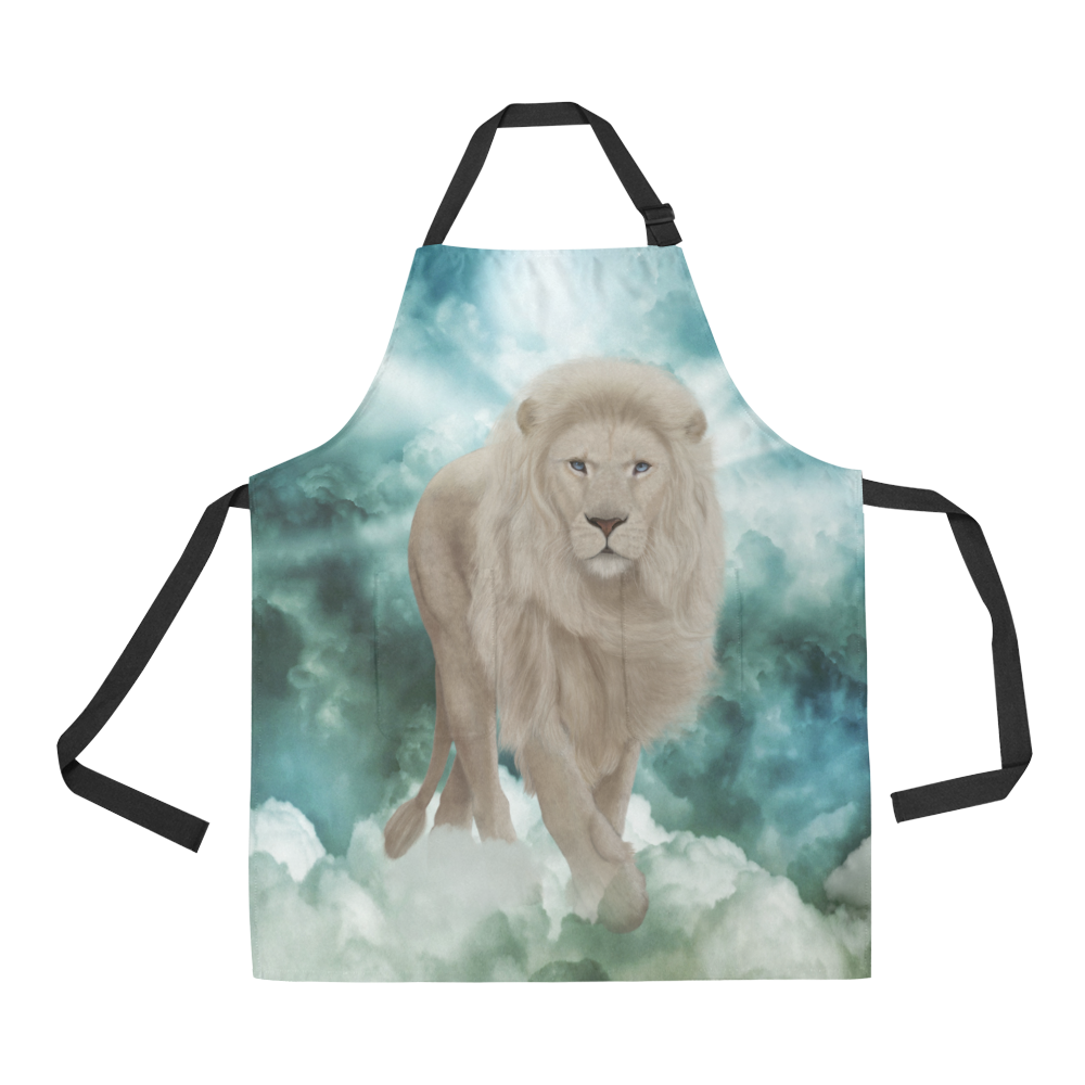 The white lion in the universe All Over Print Apron