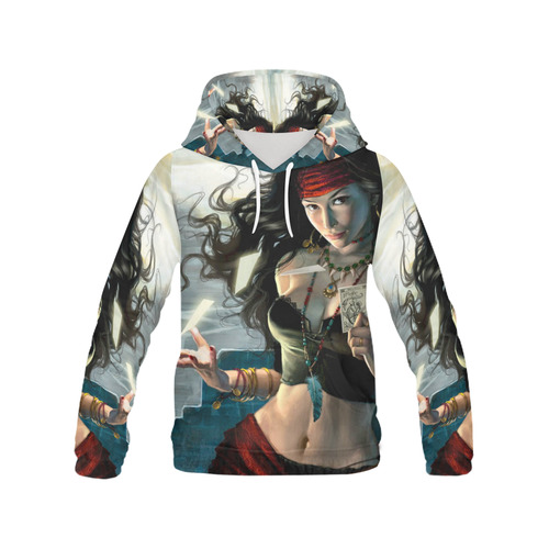 Gypsy Fantasy Girl All Over Print Hoodie for Men/Large Size (USA Size) (Model H13)