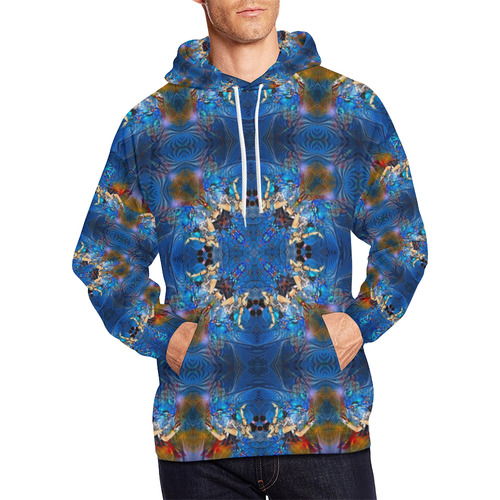 Kung Fu Anime All Over Print Hoodie for Men/Large Size (USA Size) (Model H13)