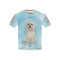 Cute havanese puppy Kids' All Over Print T-shirt (USA Size) (Model T40)