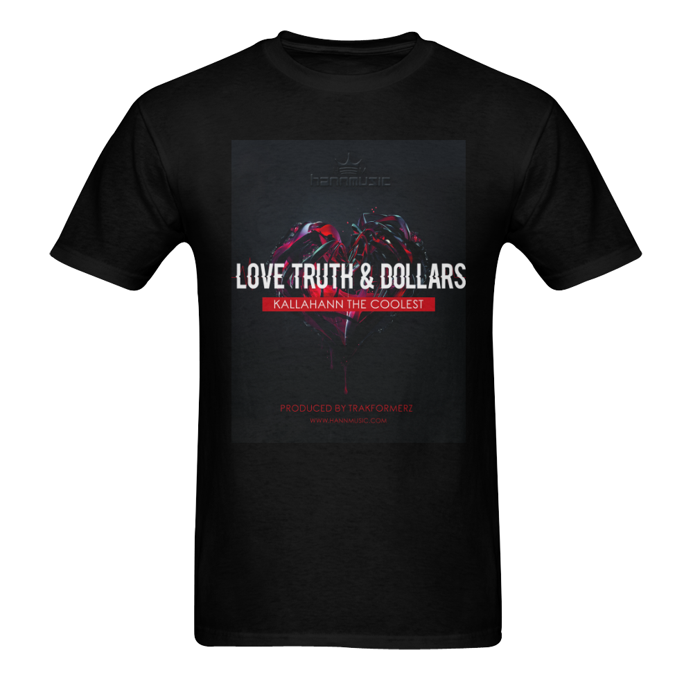 love truth and dollars tee Men's T-Shirt in USA Size (Two Sides Printing)