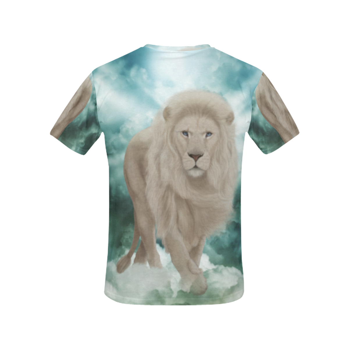 The white lion in the universe All Over Print T-Shirt for Women (USA Size) (Model T40)