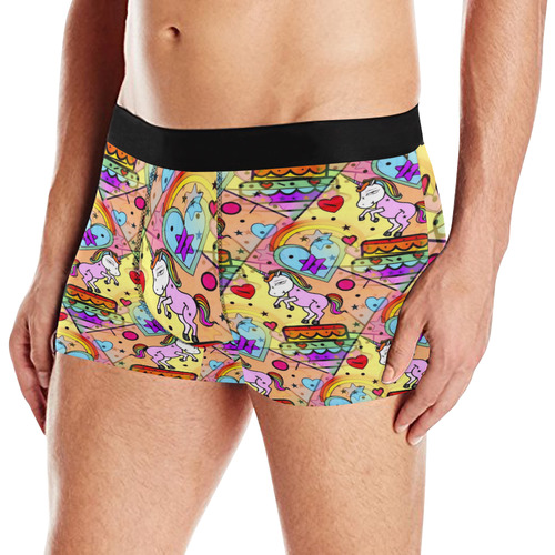 Unicorn Popart by Nico Bielow Men's All Over Print Boxer Briefs (Model L10)