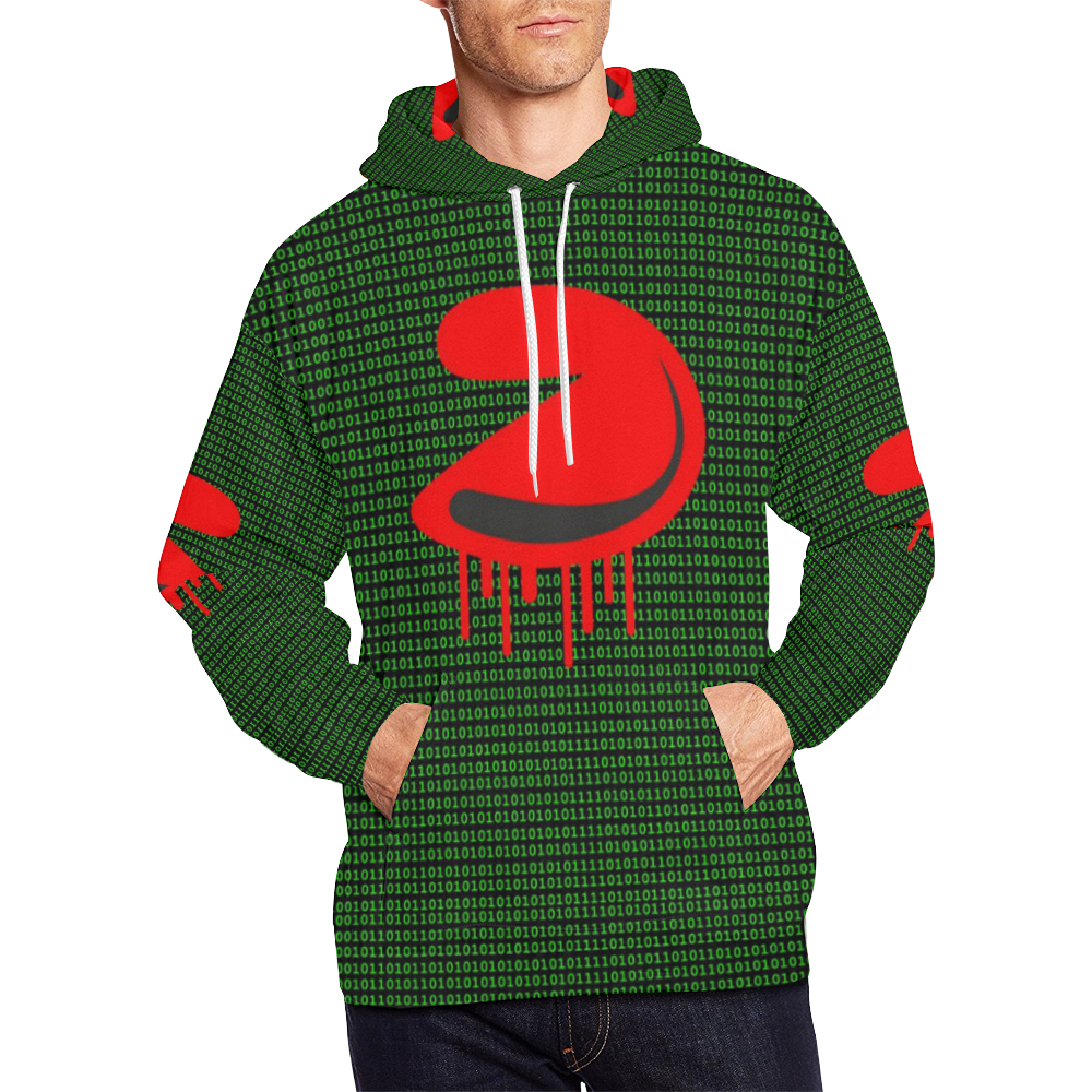 Misfortunate Matrix Cookie Trap All Over Print Hoodie for Men/Large Size (USA Size) (Model H13)
