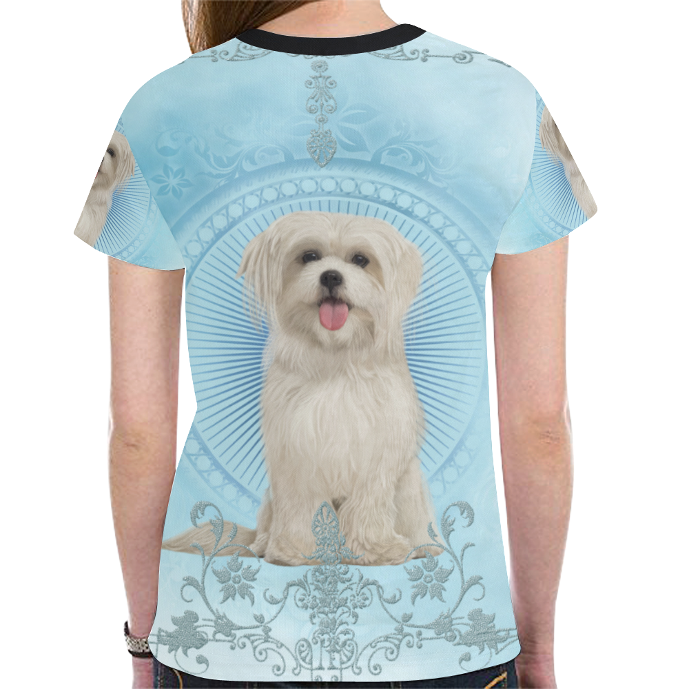 Cute havanese puppy New All Over Print T-shirt for Women (Model T45)