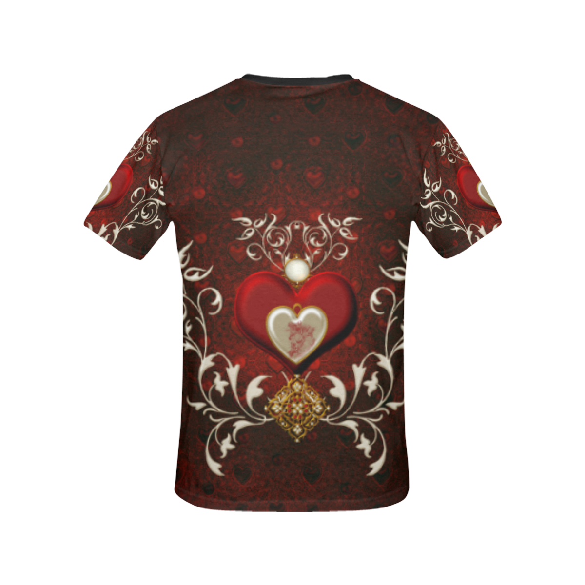 Valentine's day, wonderful hearts All Over Print T-shirt for Women/Large Size (USA Size) (Model T40)