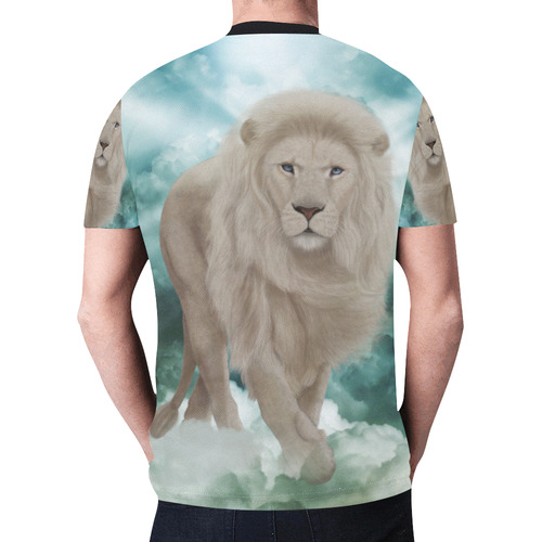 The white lion in the universe New All Over Print T-shirt for Men (Model T45)