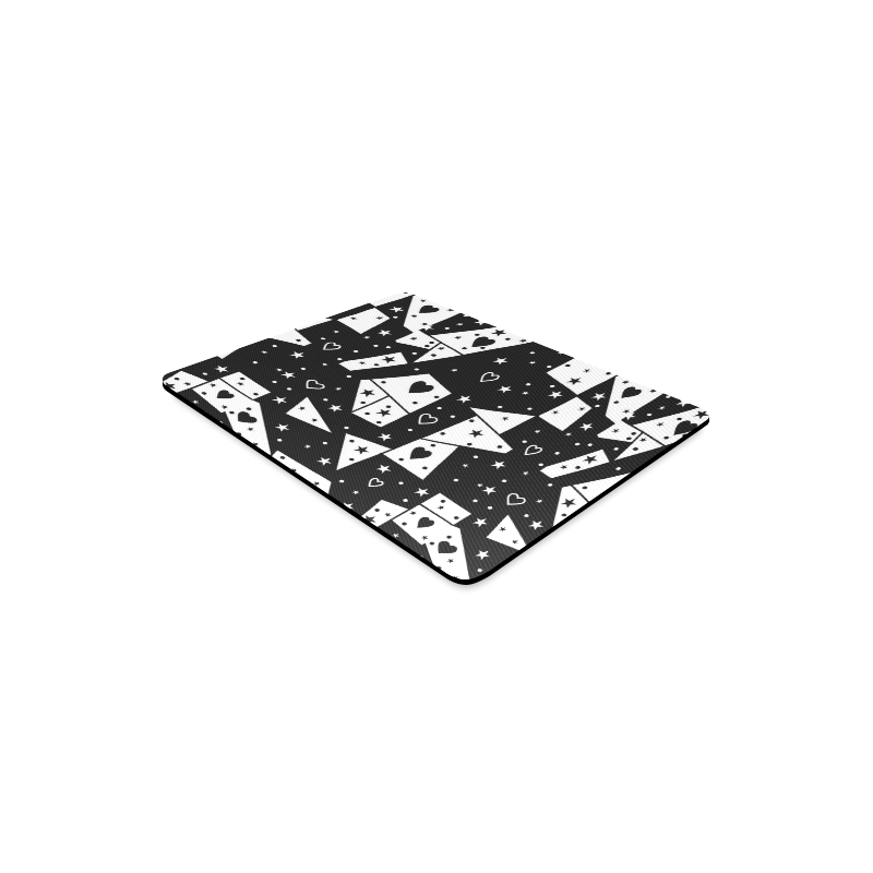 Black and White Popart by Nico Bielow Rectangle Mousepad
