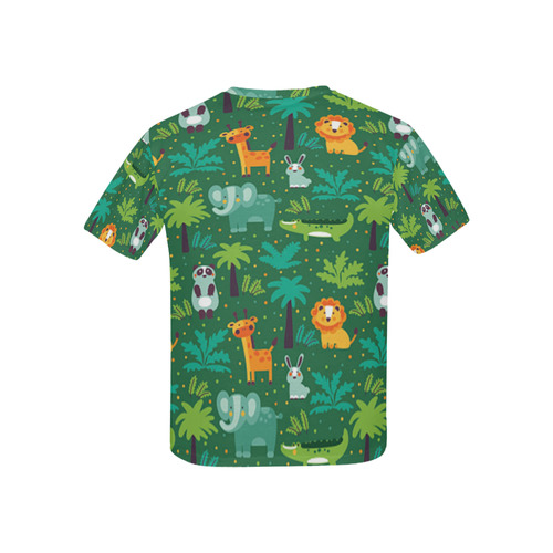 Wild Animals In Jungle Kids' All Over Print T-shirt (USA Size) (Model T40)