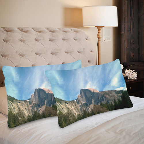 Picturesque Mountain Custom Pillow Case 20"x 30" (One Side) (Set of 2)