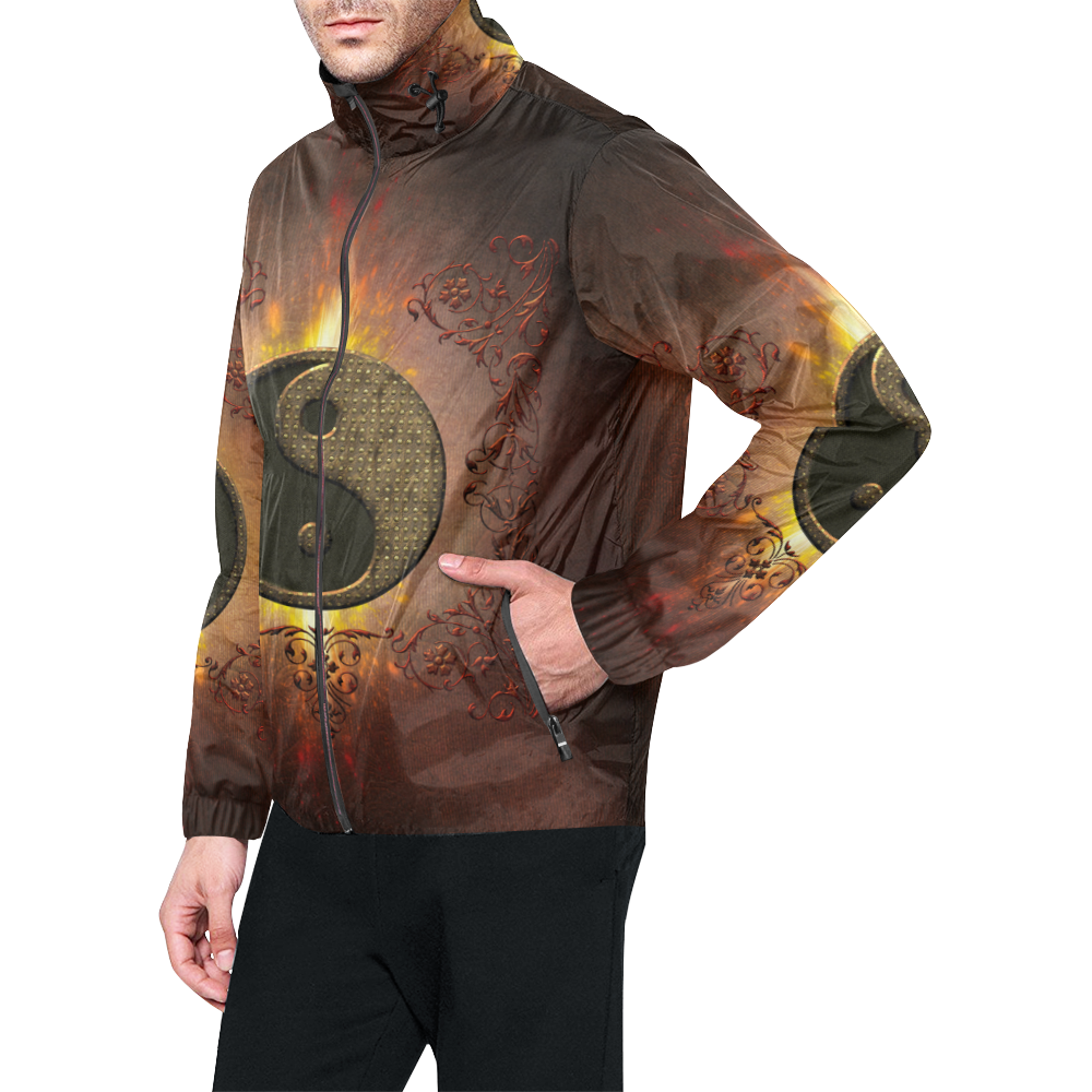 The sign ying and yang Unisex All Over Print Windbreaker (Model H23)