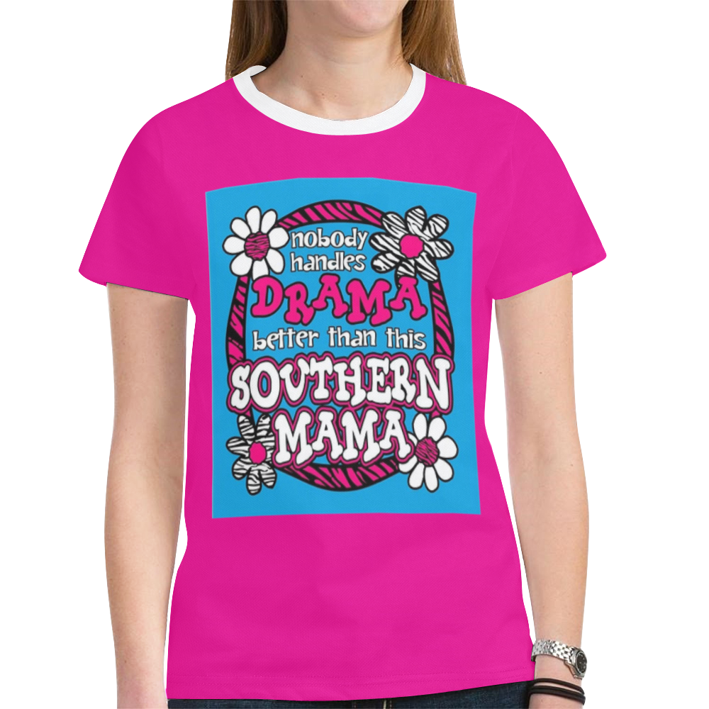 Southern Mama New All Over Print T-shirt for Women (Model T45)