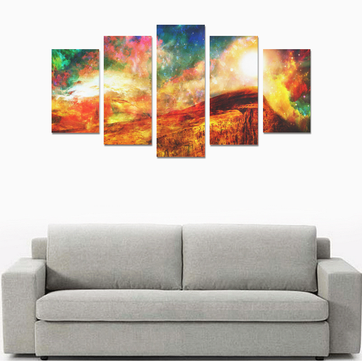 The Walk Up Canvas Print Sets A (No Frame)