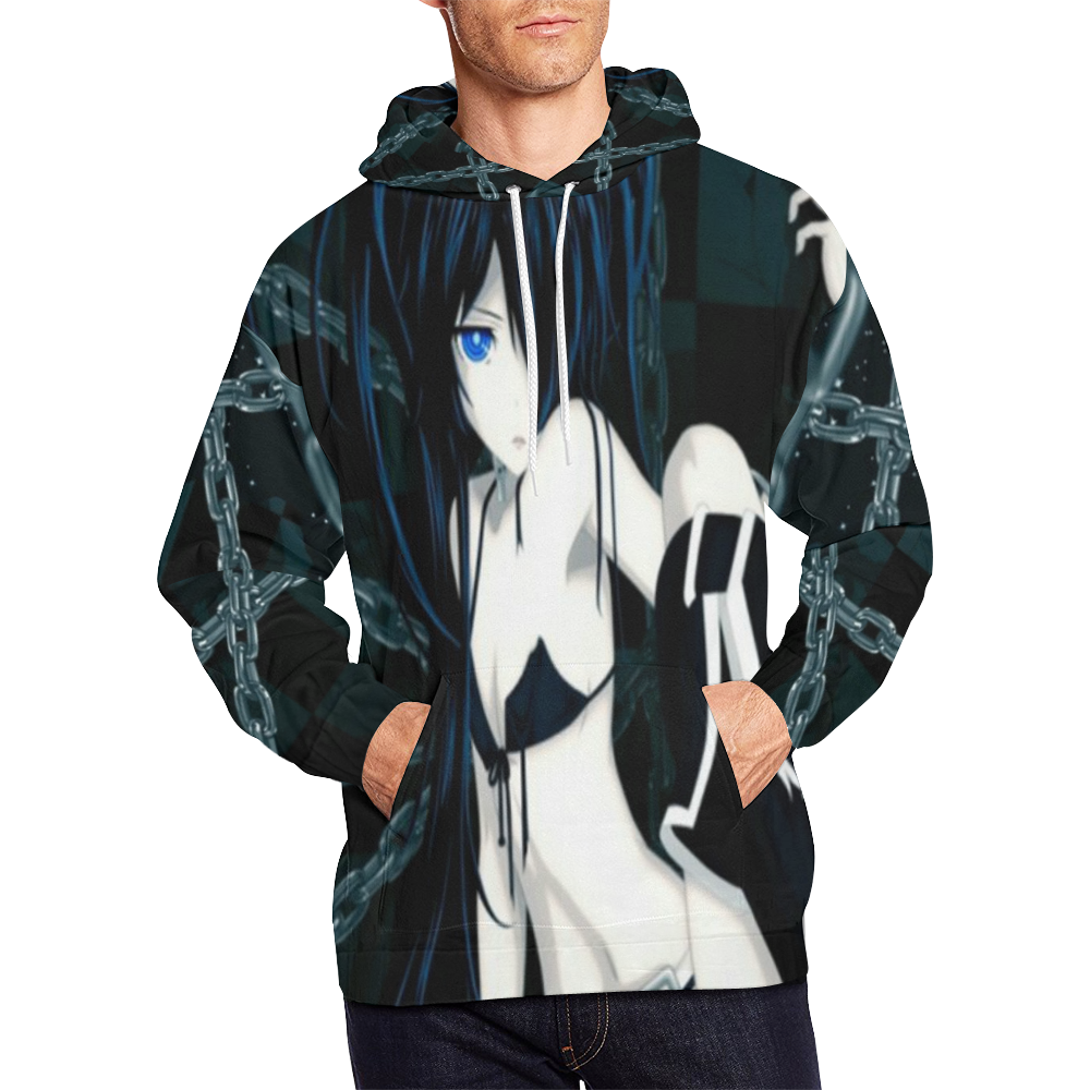 Sexy Gothic Anime Girl All Over Print Hoodie for Men/Large Size (USA Size) (Model H13)