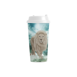 The white lion in the universe Double Wall Plastic Mug
