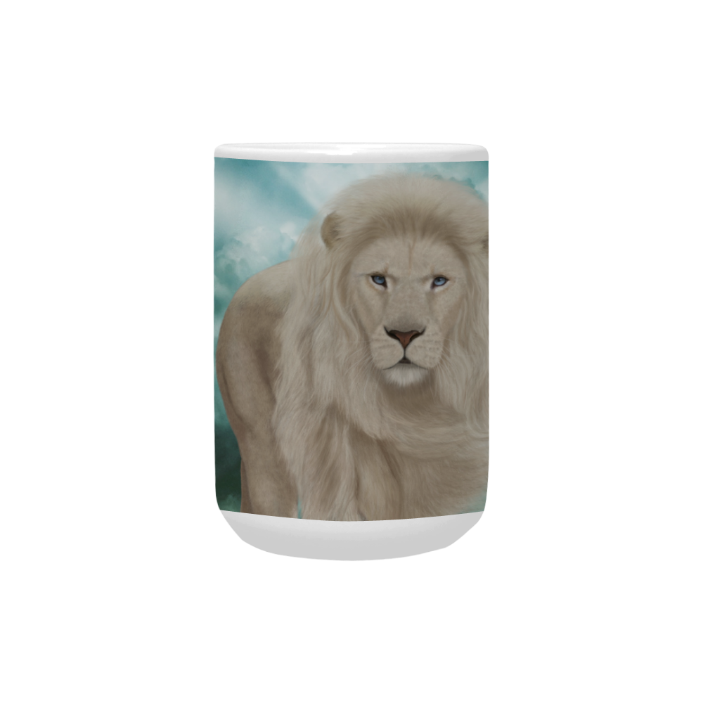 The white lion in the universe Custom Ceramic Mug (15OZ)