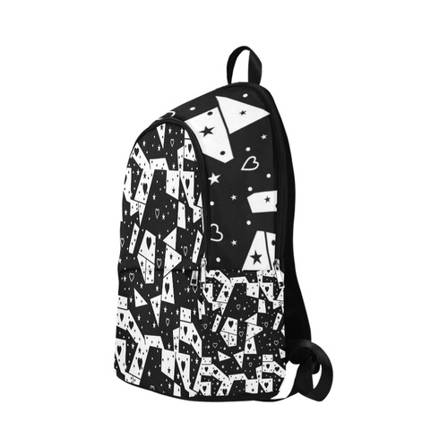 Black and White Popart by Nico Bielow Fabric Backpack for Adult (Model 1659)