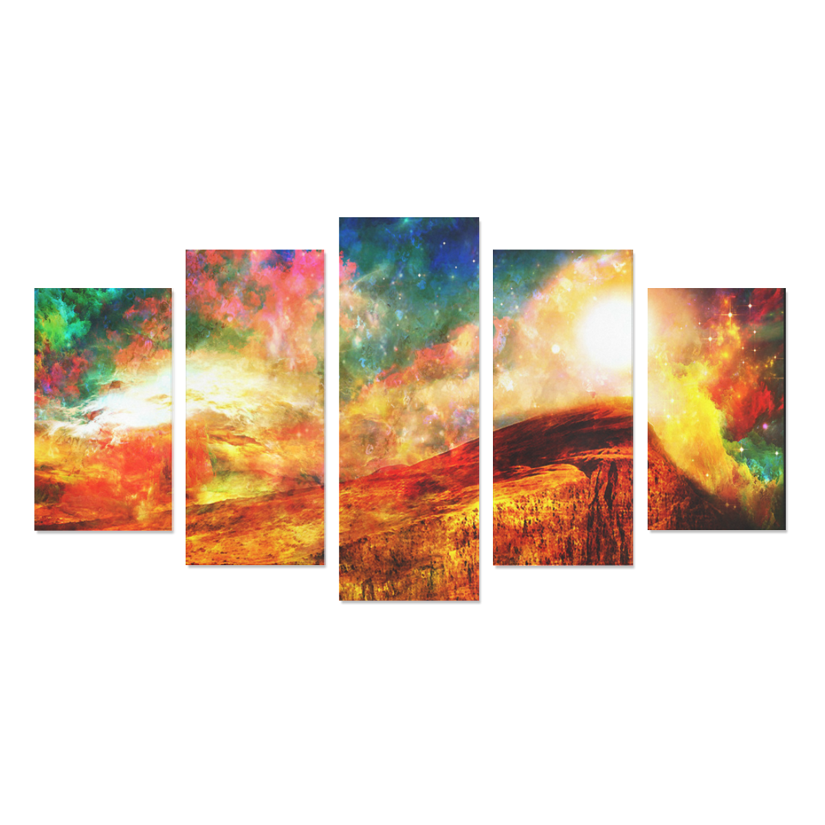 The Walk Up Canvas Print Sets A (No Frame)