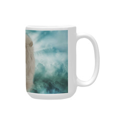 The white lion in the universe Custom Ceramic Mug (15OZ)