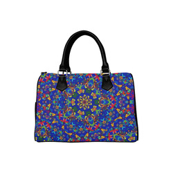 Swirling Parrots Boston Handbag (Model 1621)