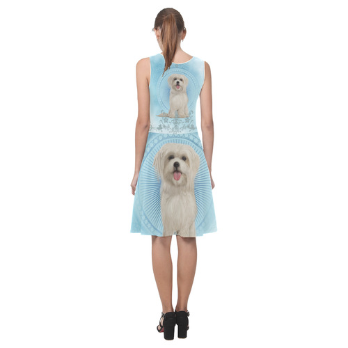 Cute havanese puppy Atalanta Casual Sundress(Model D04)