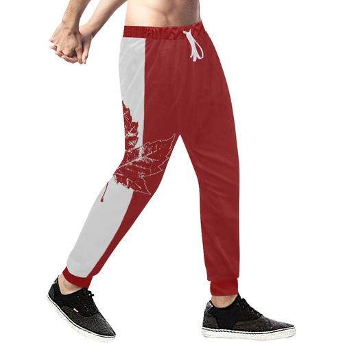 Cool Canada Flag Sweatpants Men's All Over Print Sweatpants (Model L11)